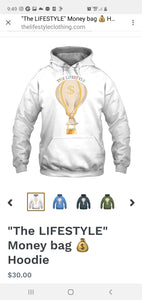 Money bag "The LIFESTYLE" Hoodie