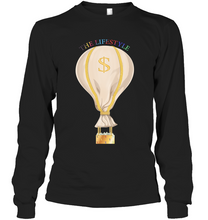 Load image into Gallery viewer, Long sleeve cotton &quot;The LIFESTYLE&quot; Money bag💰 t-shirt
