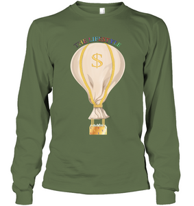Long sleeve cotton "The LIFESTYLE" Money bag💰 t-shirt