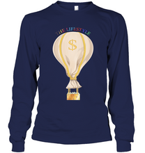 Load image into Gallery viewer, Long sleeve cotton &quot;The LIFESTYLE&quot; Money bag💰 t-shirt