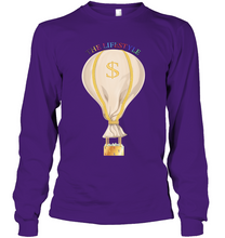 Load image into Gallery viewer, Long sleeve cotton &quot;The LIFESTYLE&quot; Money bag💰 t-shirt