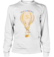 Load image into Gallery viewer, Long sleeve cotton &quot;The LIFESTYLE&quot; Money bag💰 t-shirt