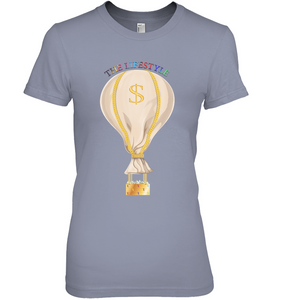 Women's Hot air money bag "The LIFESTYLE" tee