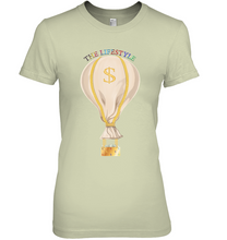 Load image into Gallery viewer, Women&#39;s Hot air money bag &quot;The LIFESTYLE&quot; tee